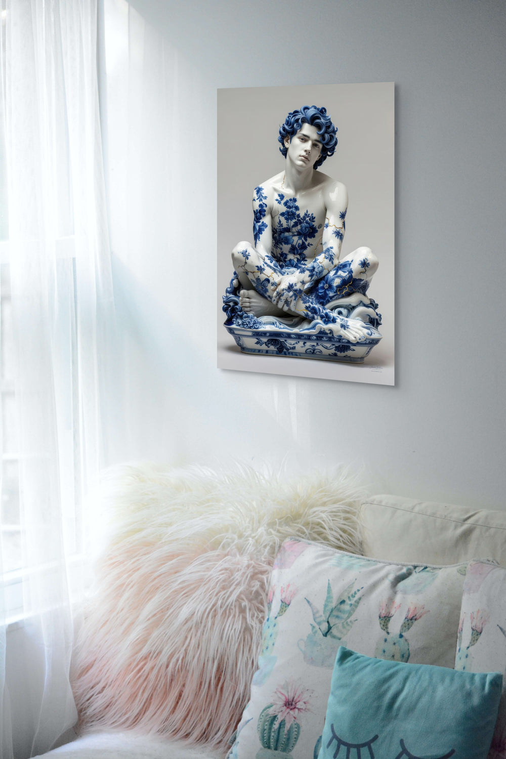 Skullbloom Zeus fotografie als eyecatcher in hotel of restaurantinterieur