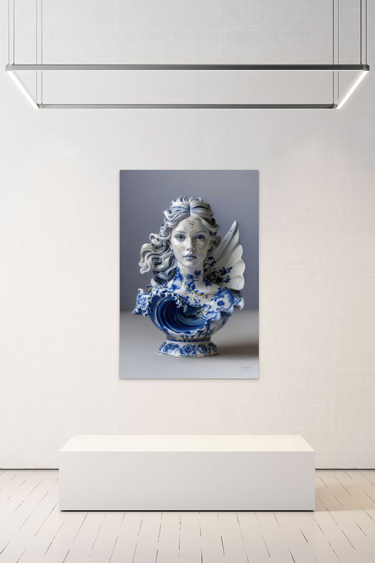 Skullbloom foto van Aphrodite beeld als eyecatcher in interieur