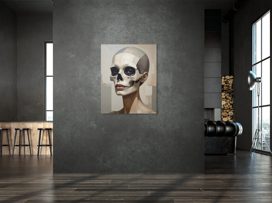 Statement art Veil aan de muur in luxe woonruimte