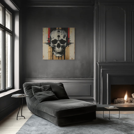 After the Bloom II verzamelobject  door Hendrik Skullman in stijlvol interieur met spiegelend oppervlak.