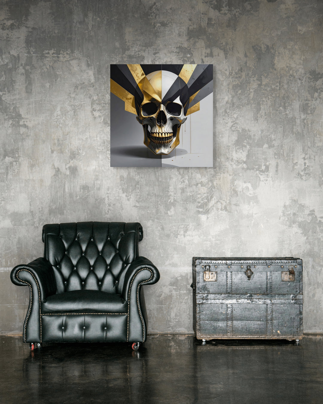 ICON IV schedelkunst als eyecatcher in moderne setting