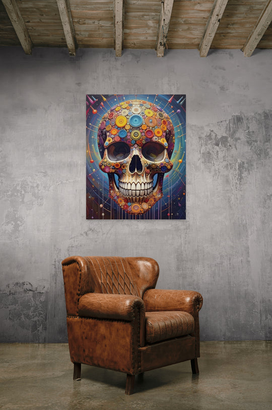 Statement art van Hendrik Skullman in luxe interieur – Memento Vividum 2