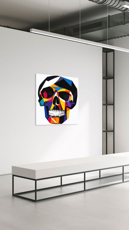 Prismata statement piece op Silver Plated Mirror in lichte ruimte